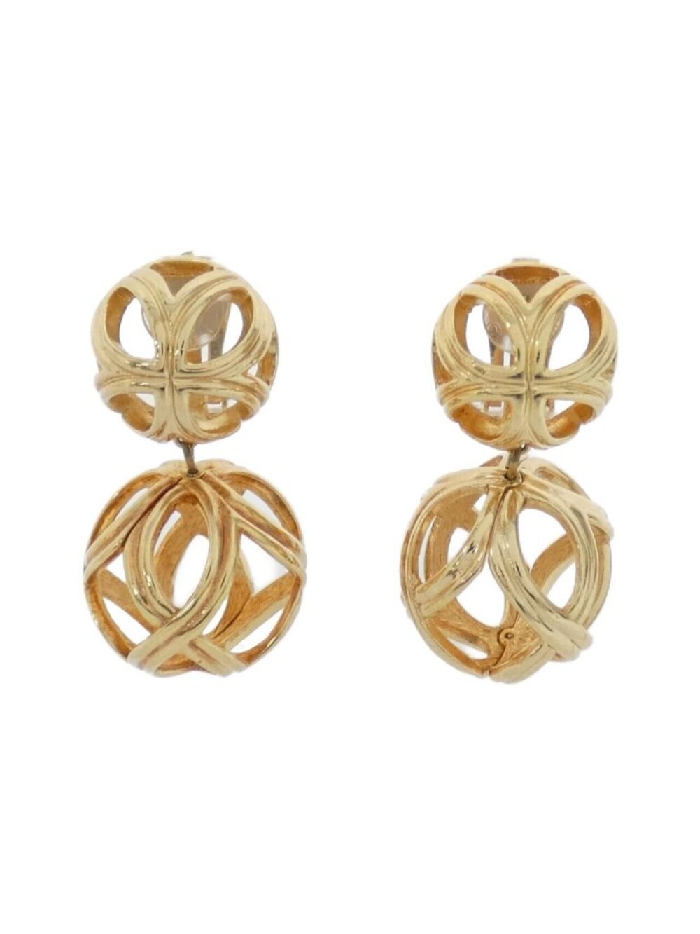 Dior Vintage Earrings Gold